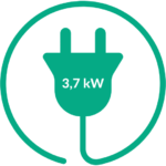 3,7 kW